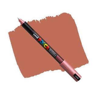 Uni POSCA PC-1MR Fine Tip Paint Pens - Metallic Red