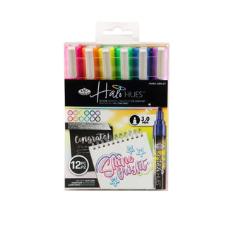 Royal & Langnickel Halo Hues Outline Markers 3mm Tip Set 12pc