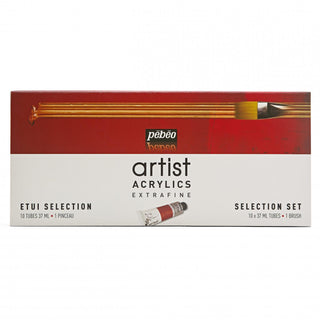 Pebeo Artist Acrylic Selection Set 10 x 37ml