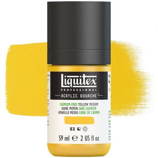 Liquitex Acrylic Gouache Paint 59ml - Cadmium-Free Yellow Medium