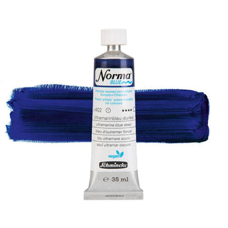 Schmincke Norma Blue Water-Mixable Oil 35ml - 402 Ultramarine Blue Deep