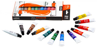 Pebeo Studio Gouache Paint Set 12 x 12ml