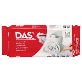 DAS Air Drying Clay 1kg x 2 Pack Bundle, White & Terracotta