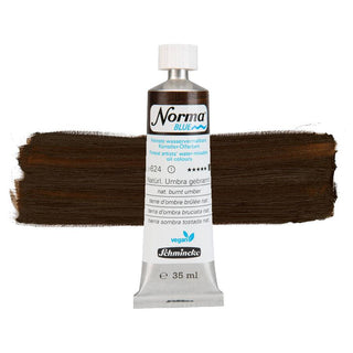 Schmincke Norma Blue Water-Mixable Oil 35ml - 624 Natural Burnt Umber