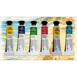 Daler Rowney Artists Watercolour Summer Collection 6 x 5ml Tubes