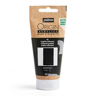 Pebeo Origin High Viscosity Acrylic 60ml - Iridescent Graphite
