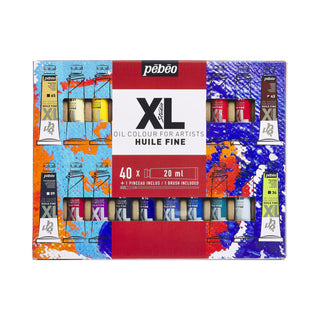 Pebeo Studio XL Fine Oil Set 40 x 20ml Tubes with Brush