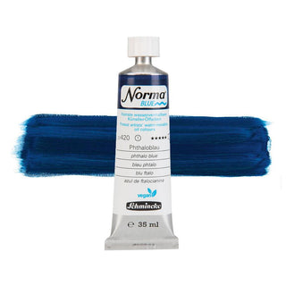 Schmincke Norma Blue Water-Mixable Oil 35ml - 420 Phthalo Blue