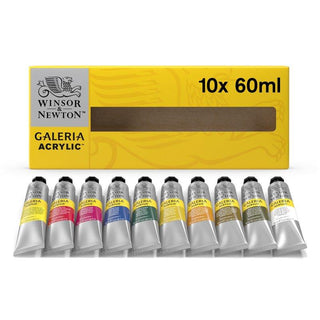 Winsor & Newton Galeria Acrylic Paint Tube Set 10 x 60ml