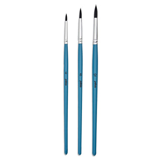 Pebeo Synthetic Squirrel Watercolour Paint Brush Set 3pc