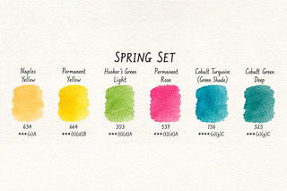 Daler Rowney Artists Watercolour Spring Collection 6 x 5ml Tubes