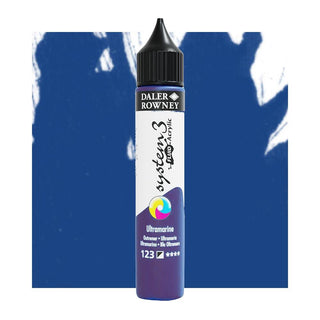 Daler Rowney System 3 Fluid Acrylic 29.5ml - 123 Ultramarine