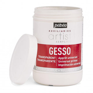 Pebeo Artist Acrylic Auxiliaries Transparent Gesso 1L
