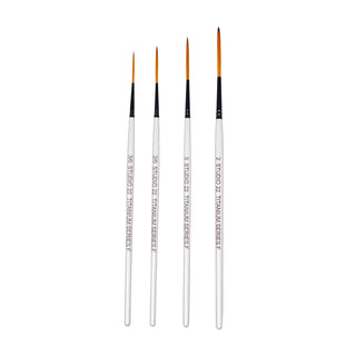 Studio 22 Titanium F Series Watercolour Rigger Brush Set of 4