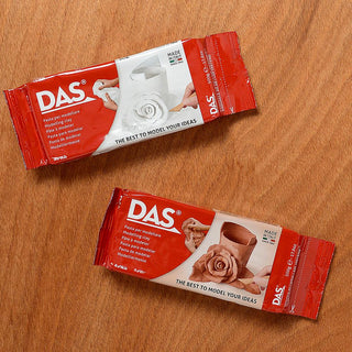 DAS Air Drying Clay 500g x 2 Pack Bundle, White & Terracotta