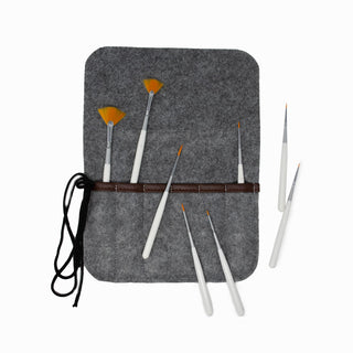 Studio 22 Miniature Detail Brush Set in Felt Wallet