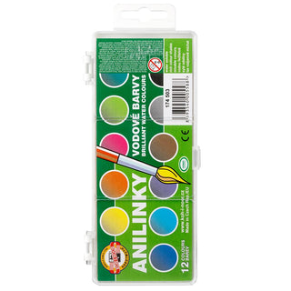 Koh-i-Noor Anilinky Brilliant Watercolours Set of 12