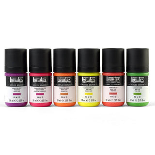 Liquitex Acrylic Gouache Fluorescents Set 6 x 59ml