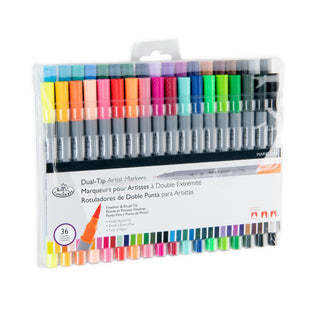 Royal & Langnickel Dual-Tip Artist Markers Set of 36