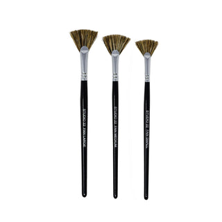 Studio 22 Hog Bristle Fan Brush Set of 3