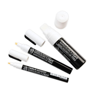 Royal & Langnickel Chalk Markers Assorted Tip White Set 3pc