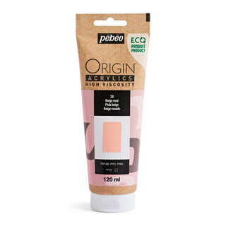 Pebeo Origin High Viscosity Acrylic 120ml - Pink Beige