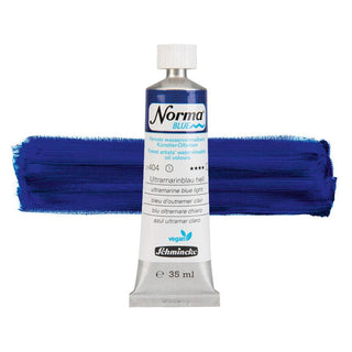 Schmincke Norma Blue Water-Mixable Oil 35ml - 404 Ultramarine Blue Light