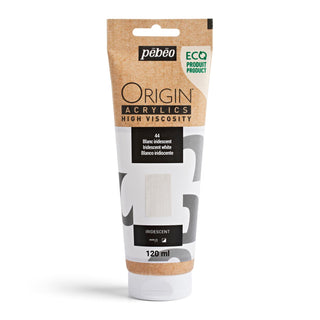 Pebeo Origin High Viscosity Acrylic 120ml - Iridescent White