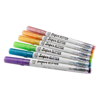 Royal & Langnickel Super Glitter Fine Tip Markers Set 6pc