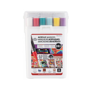 Royal & Langnickel Acrylic Markers 24pc Tub