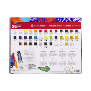 Pebeo Studio XL Fine Oil Set 40 x 20ml Tubes with Brush