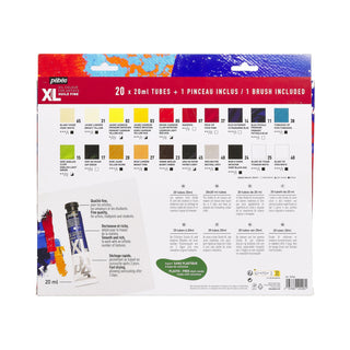 Pebeo Studio XL Fine Oil Set 20 x 20ml Tubes with Brush