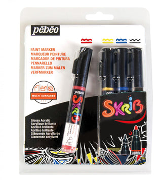 Pebeo Skrib Paint Markers Set of 4