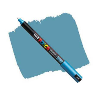 Uni POSCA PC-1MR Fine Tip Paint Pens - Metallic Blue