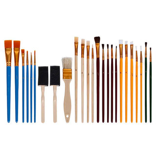 Crafter's Value Pack Paint Brush and Sponge Assorted Set 25pc
