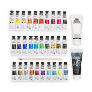 Pebeo Studio High Viscosity Acrylics 30 x 20ml + 2 x 100ml Set