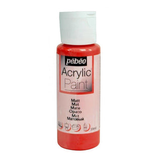 Pebeo Acrylic Paint 59ml Bottles - Matt Cherry