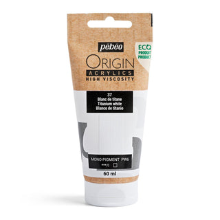 Pebeo Origin High Viscosity Acrylic 60ml - Titanium White