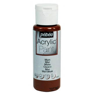 Pebeo Acrylic Paint 59ml Bottles - Matt Chocolate