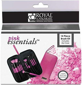 Royal & Langnickel Pink Essentials 14pc Make-Up Brush Case Set