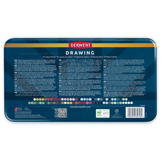 Derwent Drawing Pencils 72 Tin