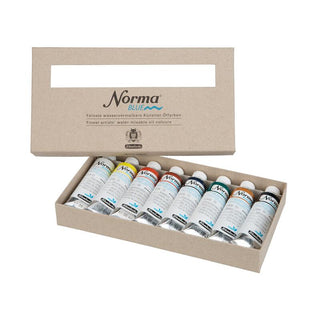 Schmincke Norma Blue Water-Mixable Oil Set 8 x 35ml