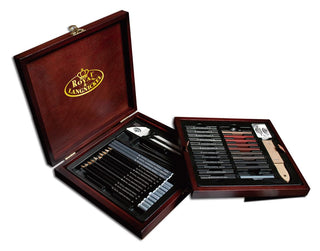 Royal & Langnickel Sketching Art Set in Wood Box 51pc