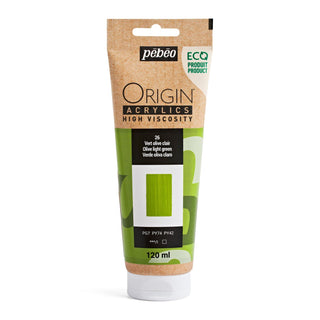 Pebeo Origin High Viscosity Acrylic 120ml - Olive Light Green