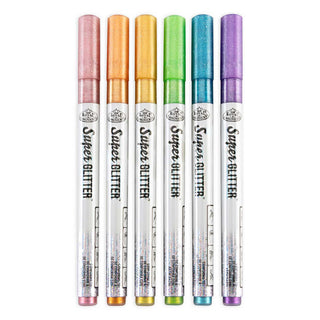 Royal & Langnickel Super Glitter Fine Tip Markers Set 6pc