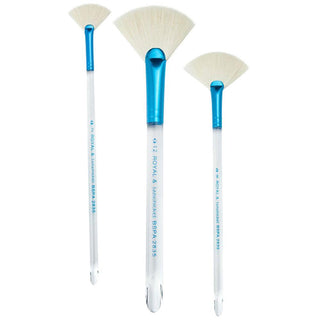 Royal & Langnickel BSPA2835 Soft Goat Fan Brushes