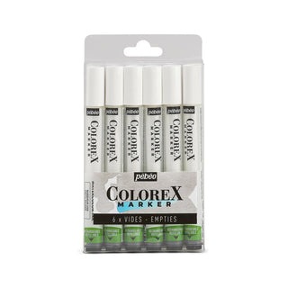 Pebeo Colorex Empty Markers Set of 6
