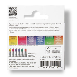Winsor & Newton Professional Watercolour Floral Colours Set 6 x 5ml