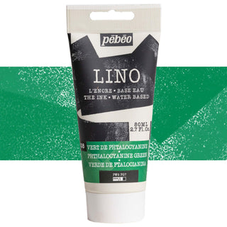 Pebeo LINO Water Based Printmaking Ink 80ml - 08 Phthalocyanine Green