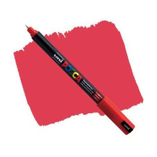 Uni POSCA PC-1MR Fine Tip Paint Pens - Red